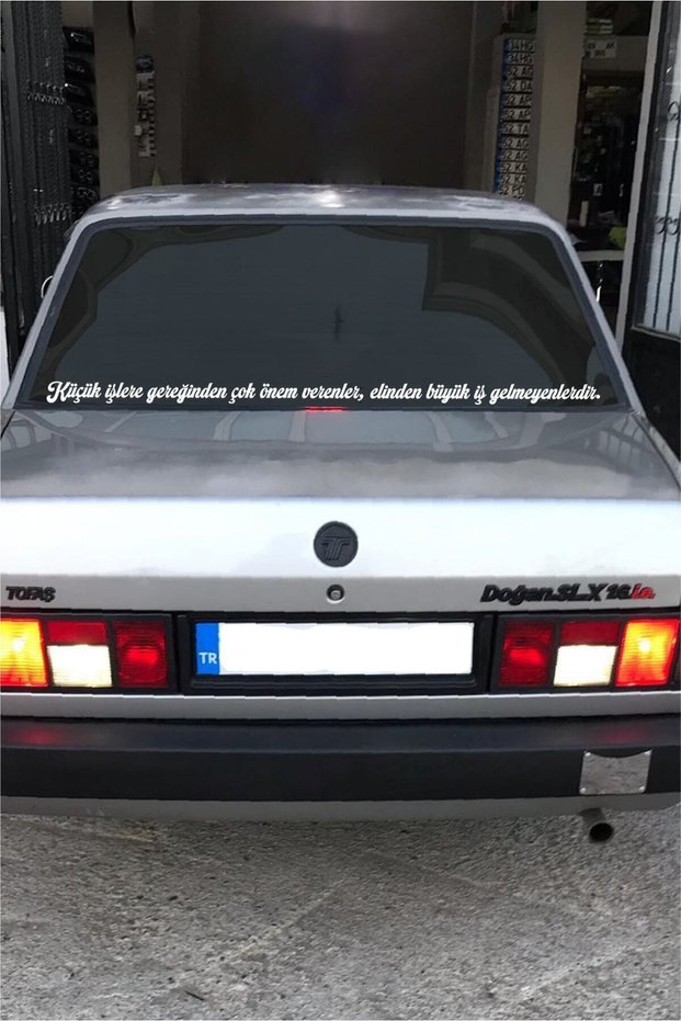Auto Windshield Lettering Sayings Commercial-Service-Filled-Panelvan Long Custom New Sticker Model 45