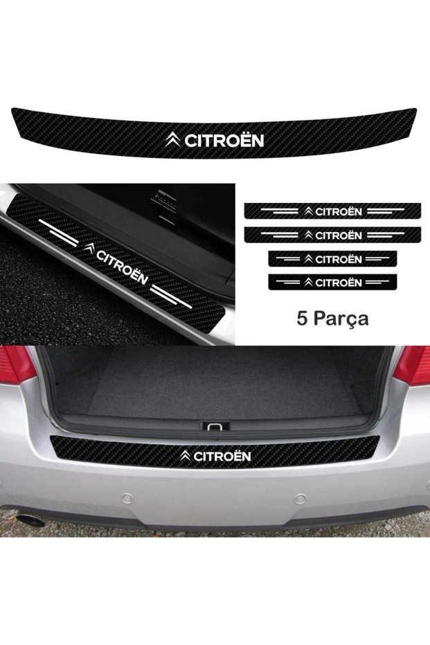 Citroen Jumpy Compatible Trunk and Door Sill Carbon Sticker Set
