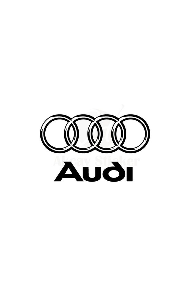 Custom for Audi New Compatible Accessory Auto Emblem Custom New Sticker Black 20*14 cm