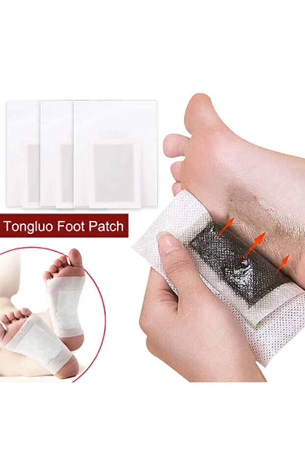 10 Adet %100 Detoks Ayak Bandı - Foot Patch Toksin Atıcı Ayak Detoksu Bantı - 6
