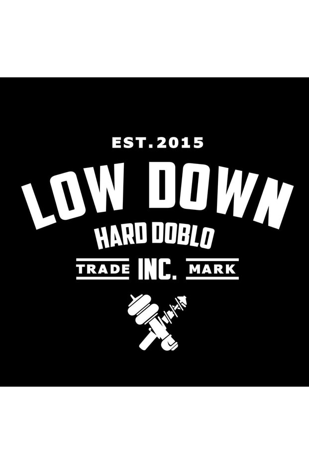 Low Down Hard Doblo Rear Window Sticker