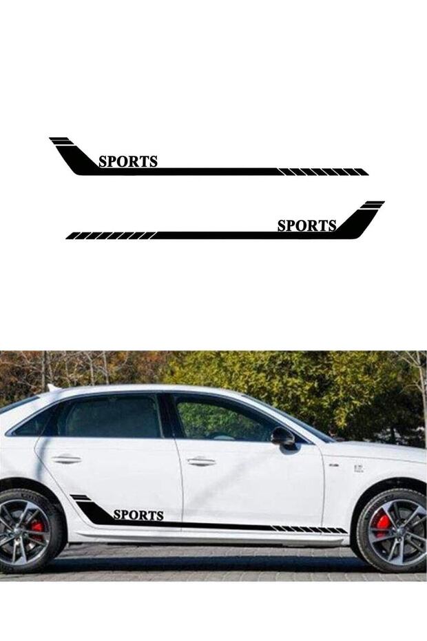 Marşpiyel Stripe Sports Sticker 2 Pieces Auto Sticker – 160X 23 cm
