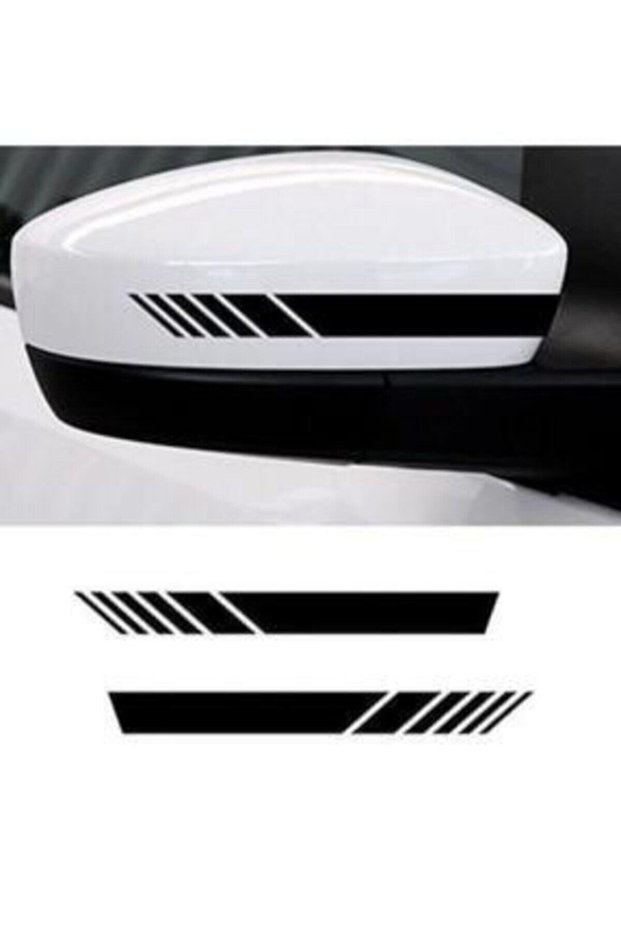 Accessory Side Mirror Auto Strip Sticker, Car Sticker Black