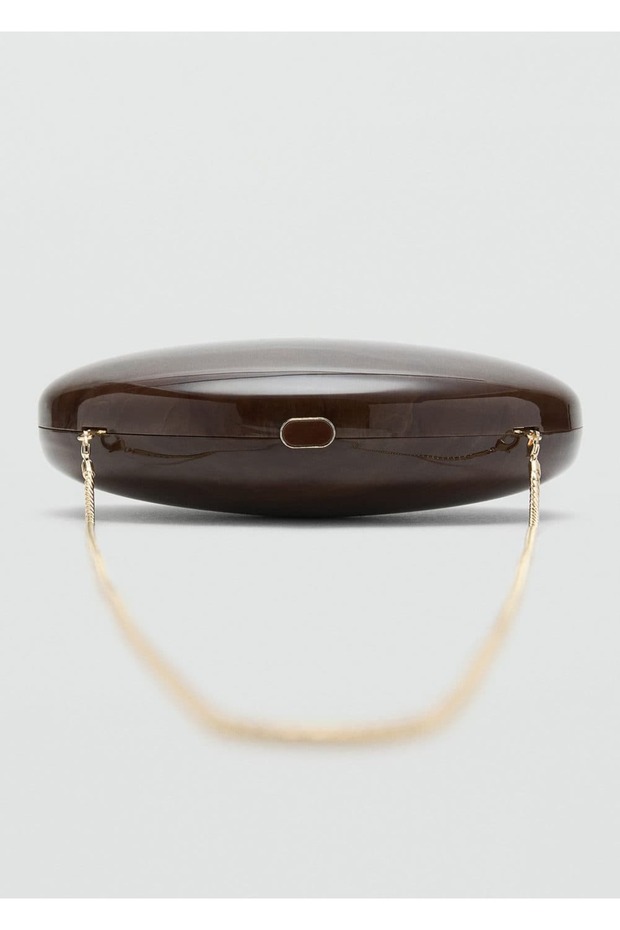 Oval clutch çanta - 5