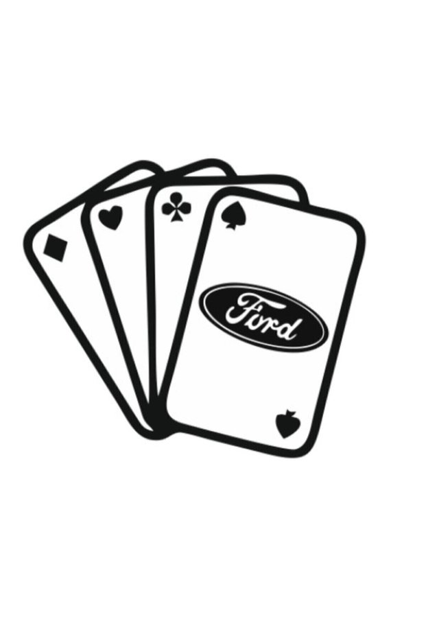 Custom New Compatible Accessory Card for Ford Auto Custom New Sticker Black 13*11 cm