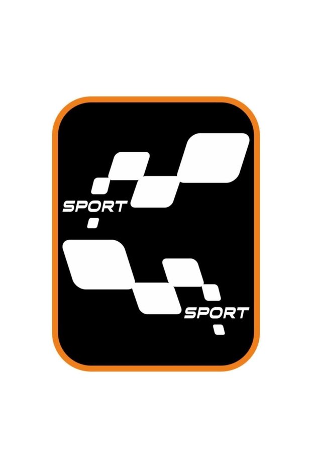 Sport Checkered Black Auto Sticker White
