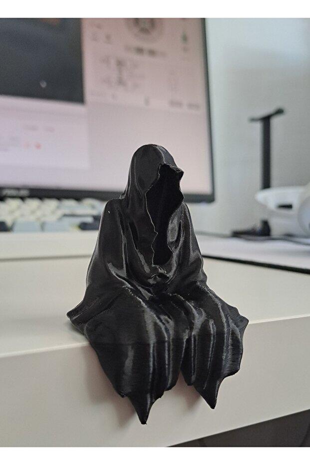 Genel Markalar Pernator 3D Masa - Kitaplık - Gamer Dekorasyonu Ghost Azrail Kitaplık Figürü
