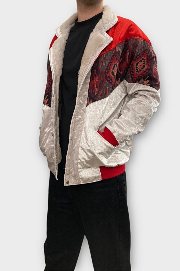 (7385) Xlarge Size Vintage Patterned Special Jacket - 2