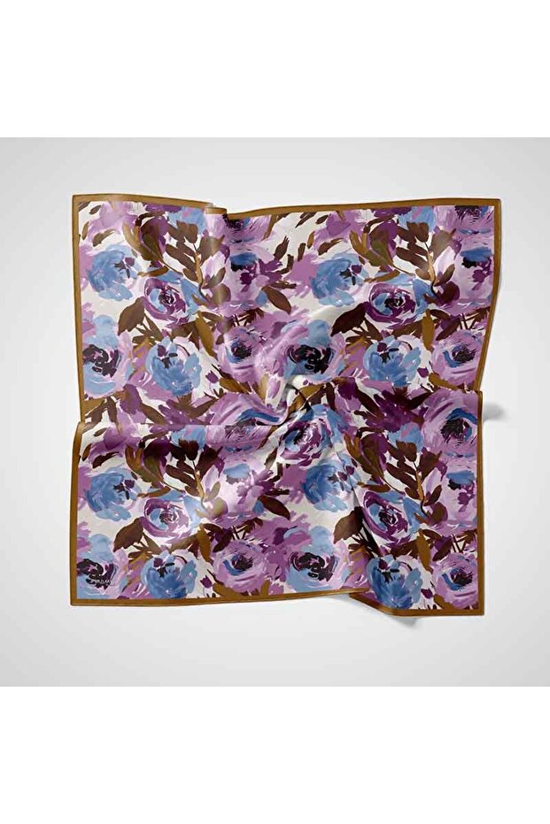 Natural Patterned Scarf - 1