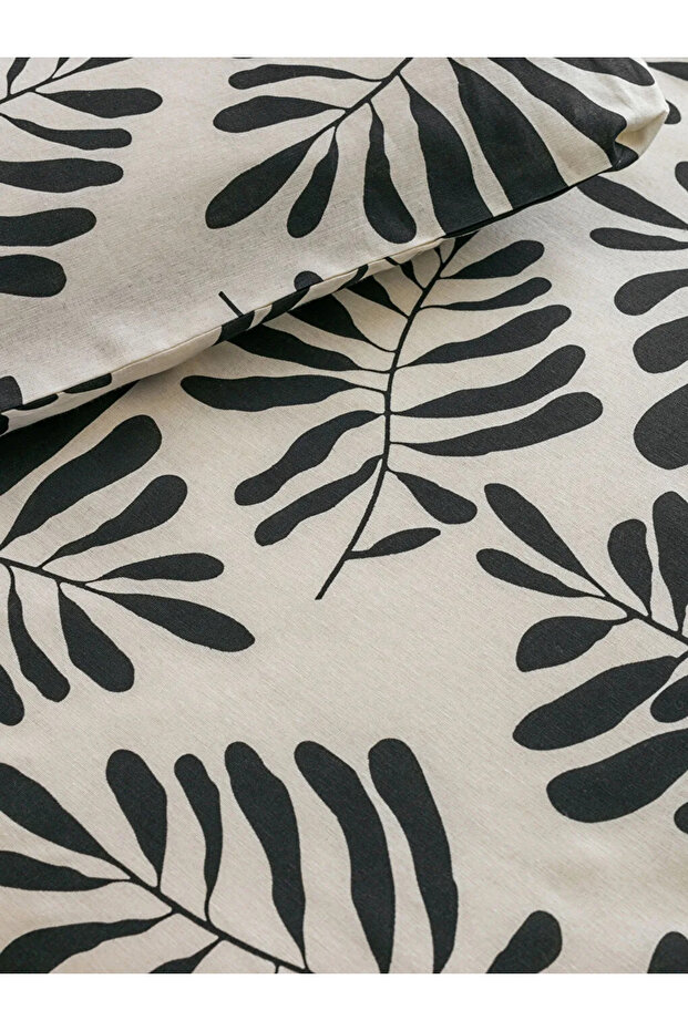 Yaprak Desenli Tek Kişilik Nevresim Seti - 3