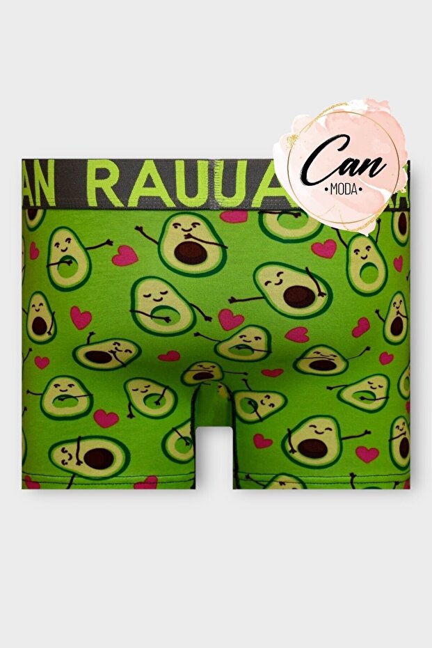 بوكسر رجالي منقوش بالأفوكادو الأخضر - DB234 - 4