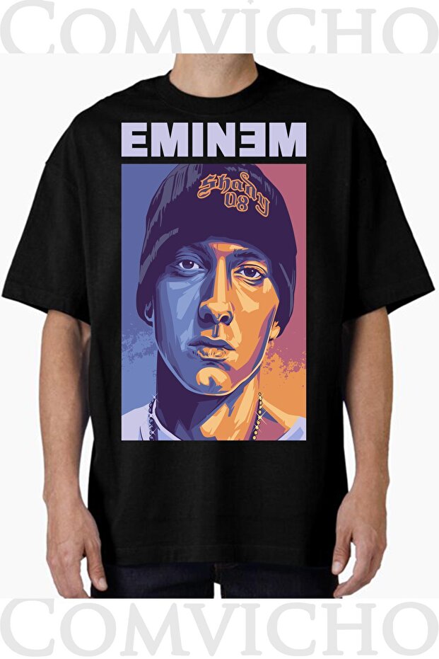 Unisex Eminem V1 Design Printed Oversize T-Shirt
