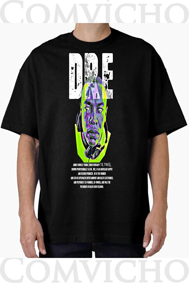 Unisex Dre V6 Design Printed Oversize T-Shirt