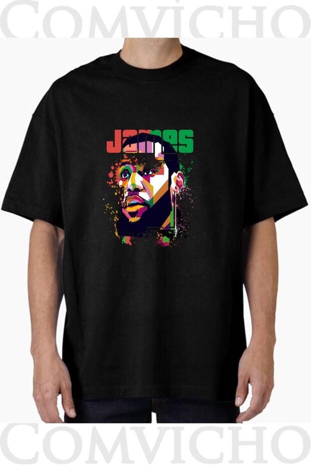 Unisex James V1 Design Printed Oversize T-Shirt