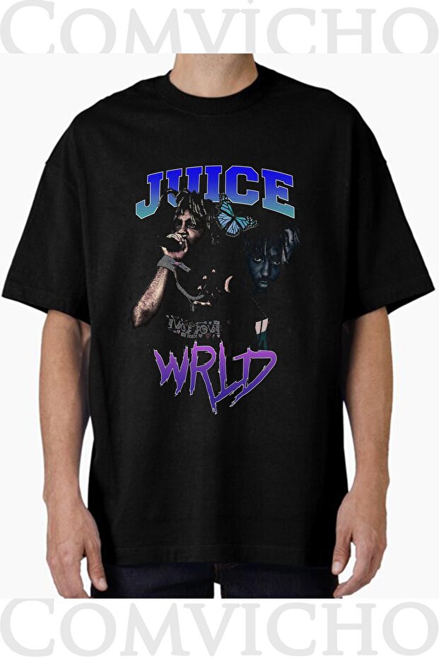 Unisex Juice Vrld V7 Design Printed Oversize T-Shirt
