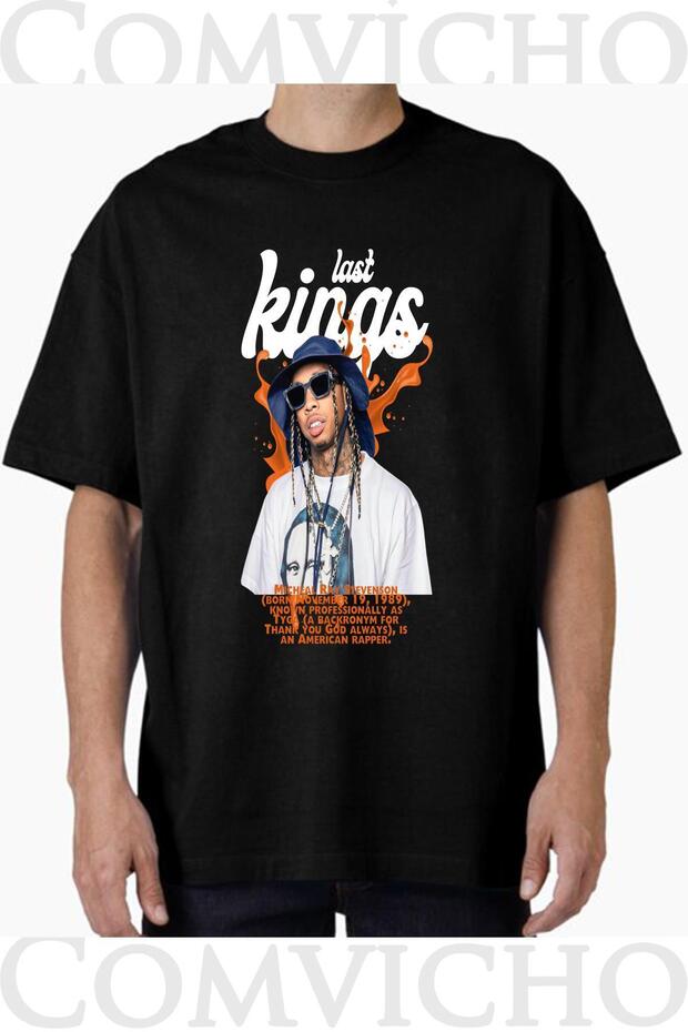 تي شيرت مطبوع بتصميم Last Kings v1 للجنسين