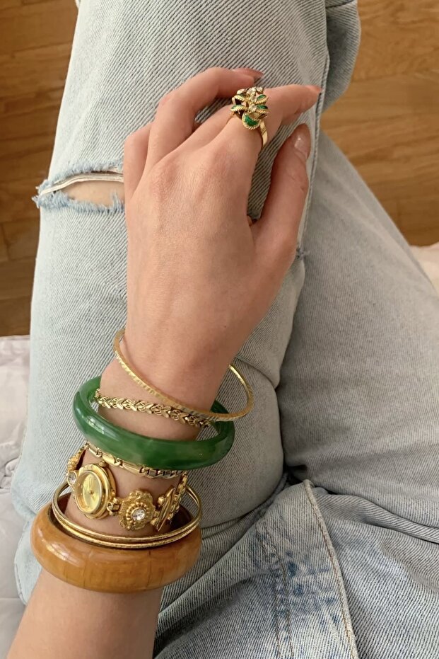 سوار الاكريليك الأخضر - 2