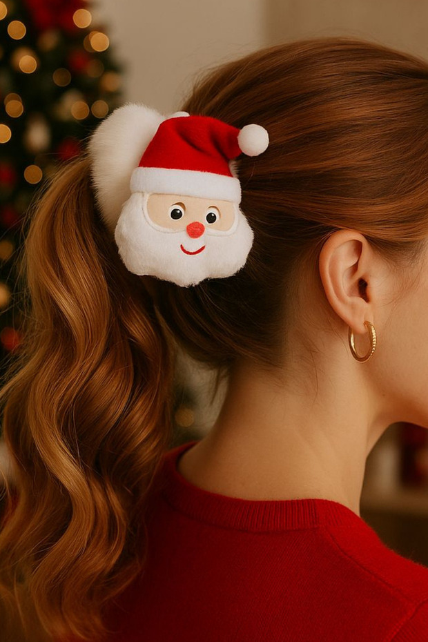 Christmas Themed Rubber Buckle with Santa Claus Figure
