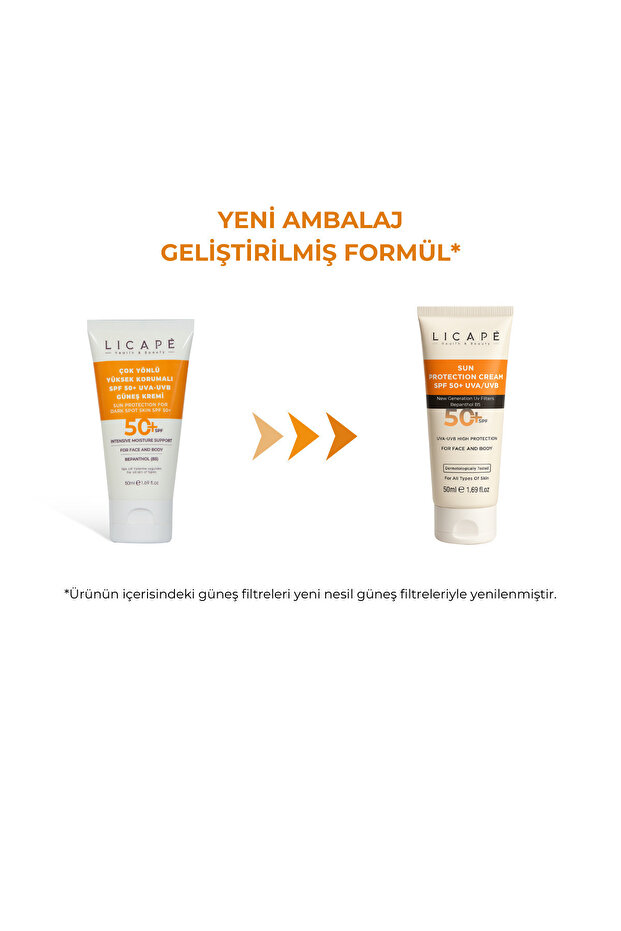 Çok Yönlü Yüksek Korumalı Spf +50 Faktör Uva - Uvb Güneş Kremi 50 ml - 4
