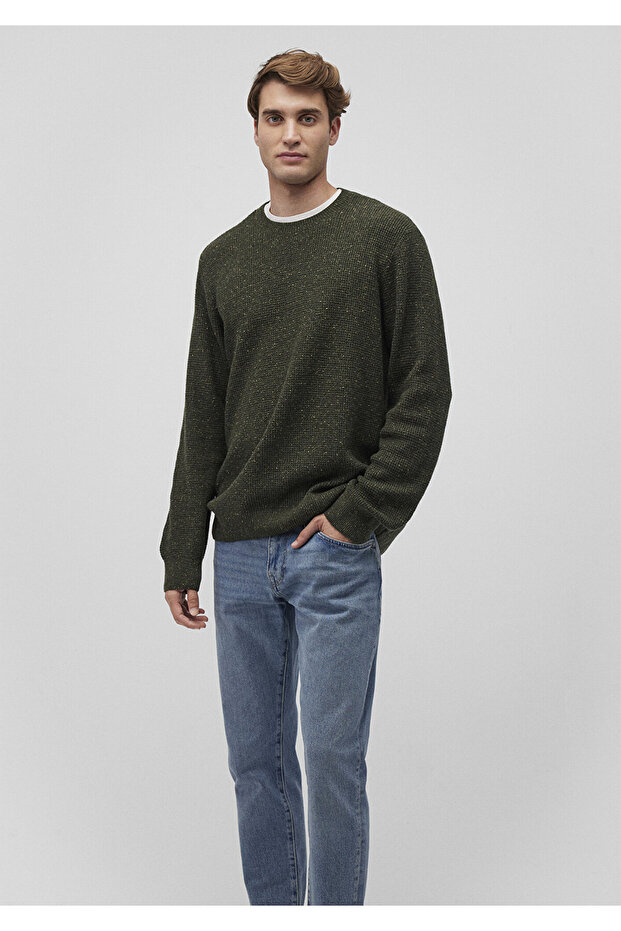 Wool Blended Green Sweater Slim Fit / Slim Fit 0710198 -71577