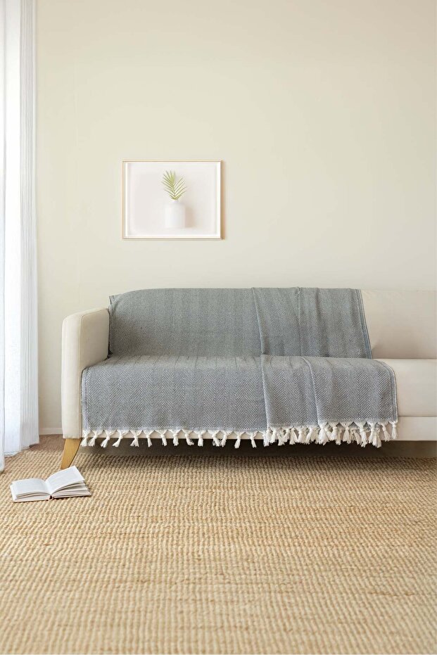 Sofa Bed Cover Anthracite 180x210 Cm Sofa Cover (Dark Grey)