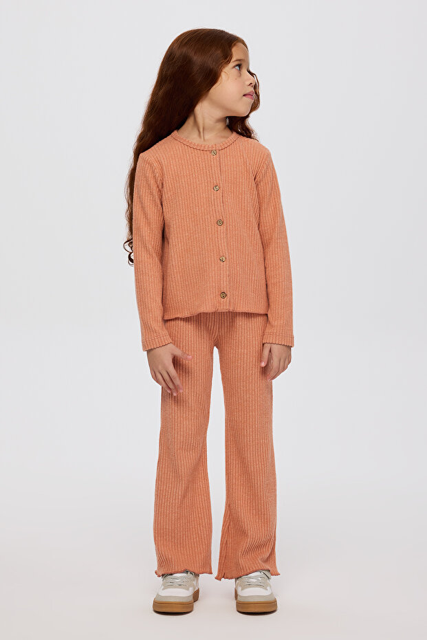 Girl's Knitted Tile 2-Piece Knitwear Set