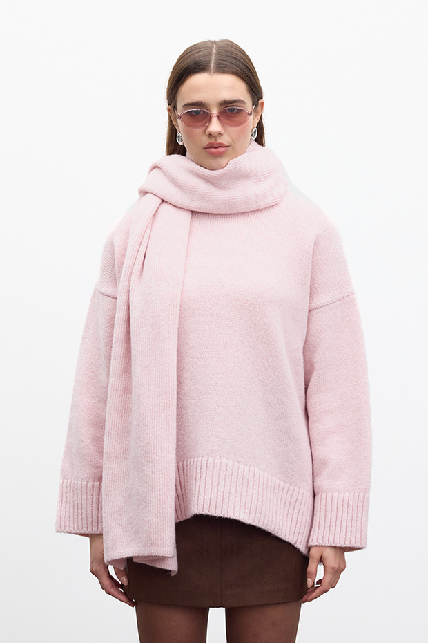 YUMUŞAK ATKI PEMBE - 4