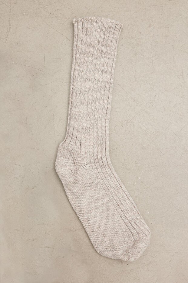 KALIN KIŞLIK ÇORAP BEJ - 2