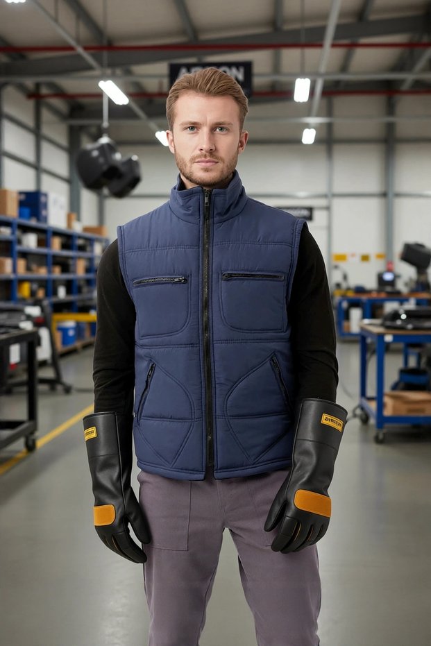 Winter Waterproof Multi-Pocket Vest Thermal Insulated Melesa Business Outdoor Water Warm Holder