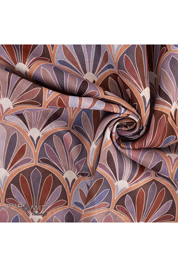 Natural Patterned Scarf - 2