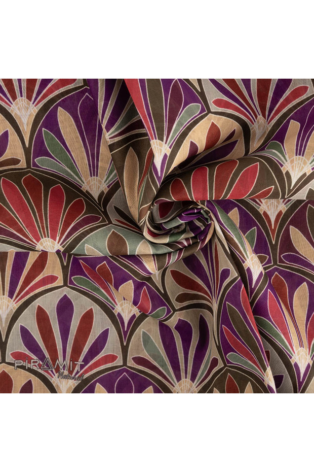 Natural Patterned Scarf - 2