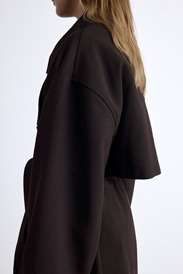 NİCOLA KRUVAZE TRENÇKOT ACI KAHVE - 4