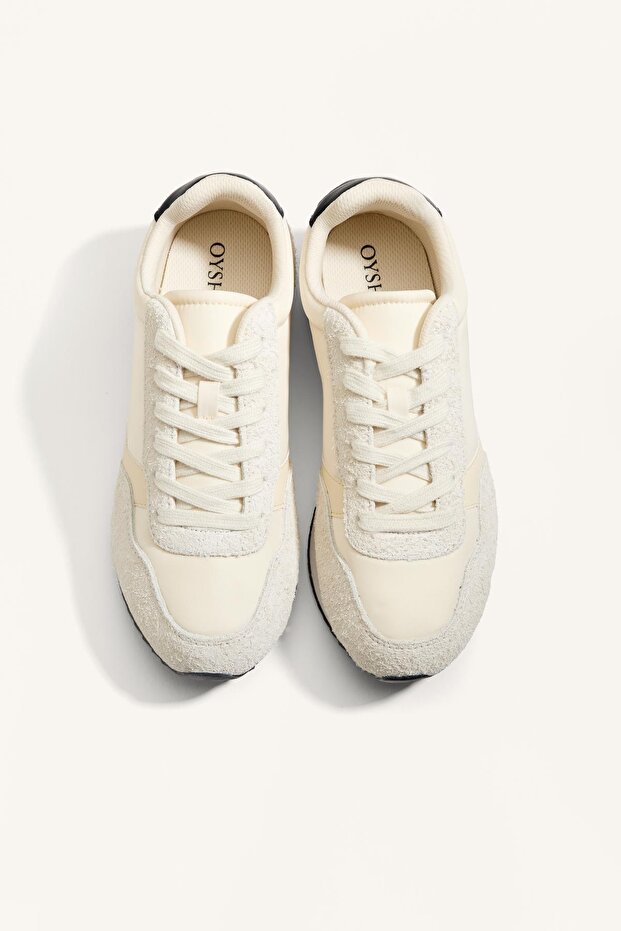 Kontrast tabanlı naylon spor ayakkabı - 4