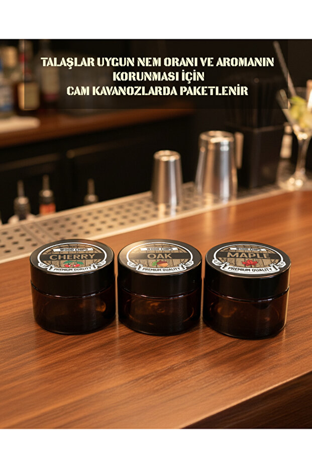Viski Tütsüleme Seti ve Sergileme Standı / Kokteyl Tütsüleme Kiti / Kahve Tütsüleme Seti - 6