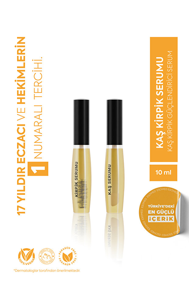Eyebrow and Eyelash Serum with Biotin Argan Vitamin B5 Eyebrow Eyelash Strengthening Intensive Care Serum 10ml