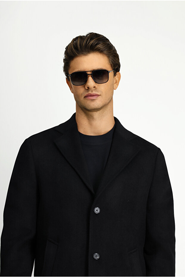 Wool Classic Patterned Coat - 3