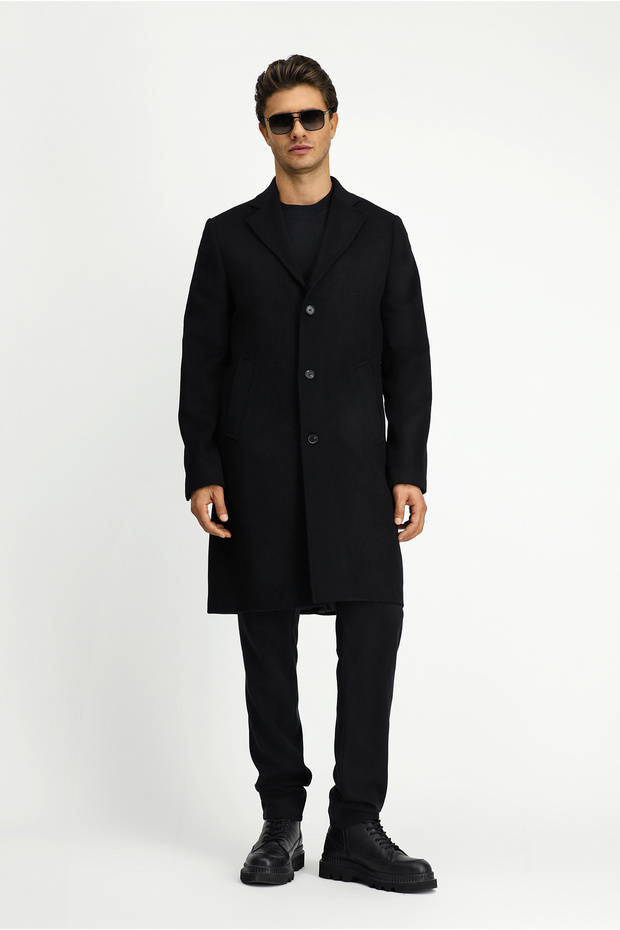 Wool Classic Patterned Coat - 2