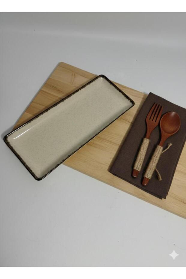 Tan Series 35 X 15 cm Chicken World Patterned Plates Single (with Emblem)