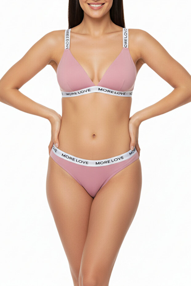 مجموعة ملابس داخلية بوكسر مبطنة بحمالات الصدر - 3