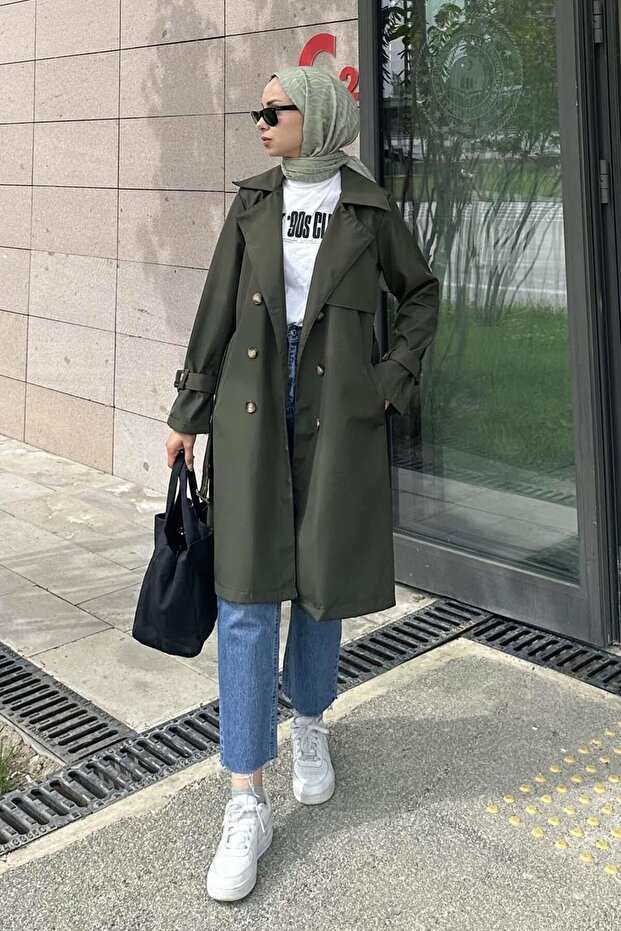 Classic Belted Trench Khaki
