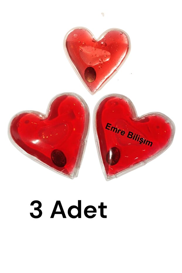 Sihirli Isıtıcı Jel Cep Soba Isıtıcı Kış Günlerin Dostu Kalp Şekilli El Cep Isıtma 3 Adet - 1