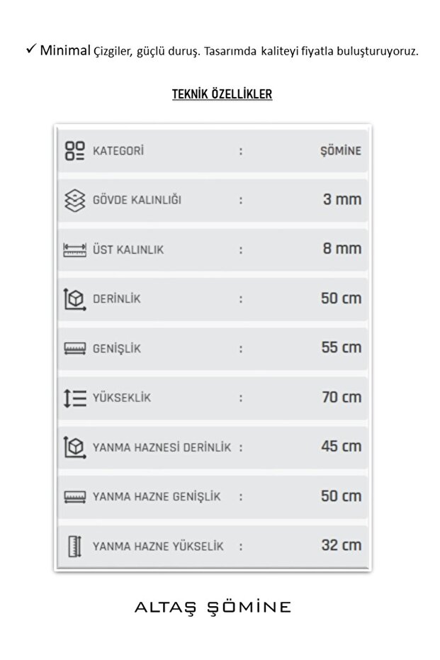 ALTAŞ ŞÖMİNE-KARADENİZ ŞÖMİNESİ - 4