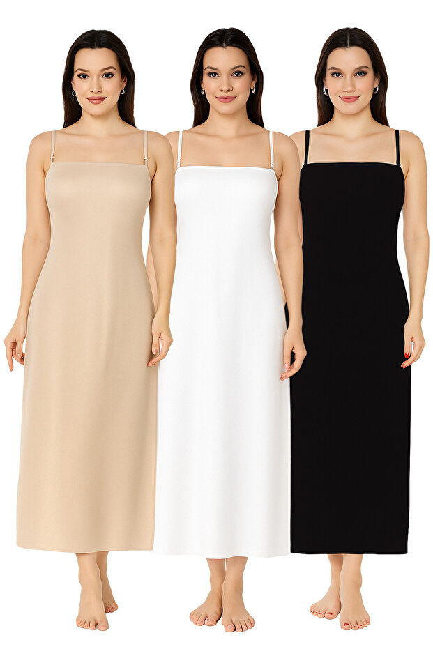 İnce Askılı Kombinezon - 1