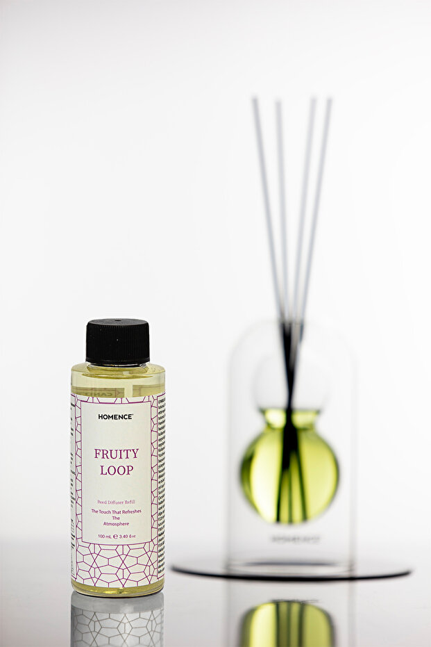 Fruity Loop Meyveli Bambu Çubuklu Oda Kokusu Dekoratif Şişeli 100 ml Refill - 3