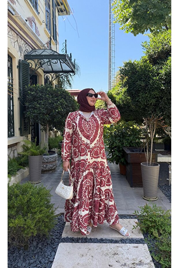 Tesettür Elbise | Leyal | EMS - 2