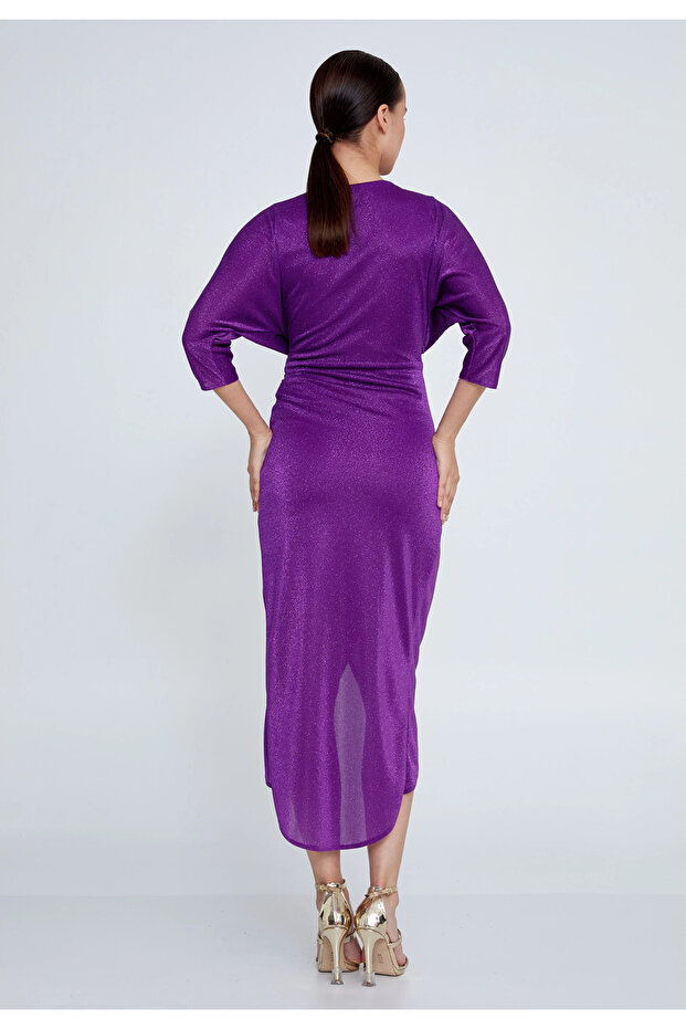 فستان ميدي بتصميم لف - 2