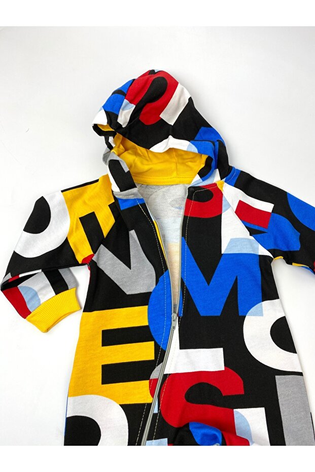 Harf Baskılı Bebek Tulum - 3