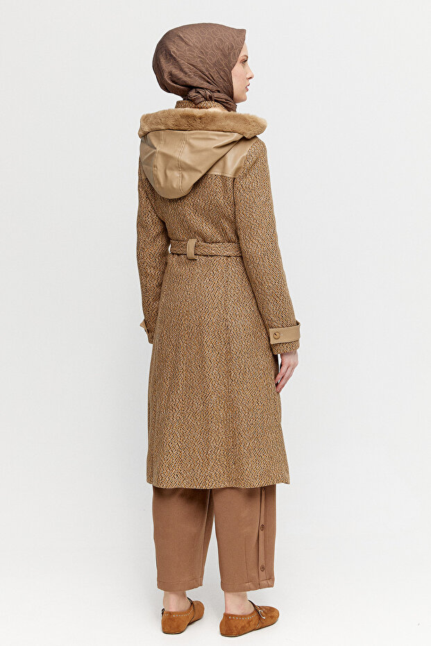 Deri Kombinli Kap - 5