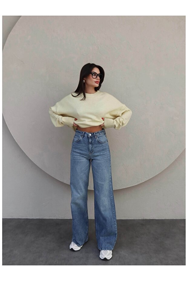 Lycra rovné džínsové nohavice - 8