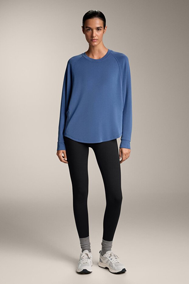 Oversize modal fitilli sweatshirt - 2